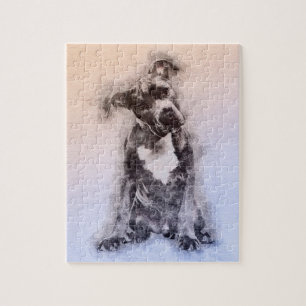 Puzzle Le Staffordshire Terrier américain - chiot