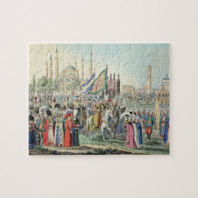 Puzzle Le sultan turc passant en revue ses Janissaries (Horizontal)