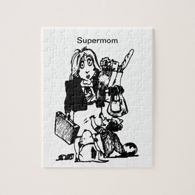 Puzzle Le Supermom fait tout pour la Fête des Mères Petit (Vertical)