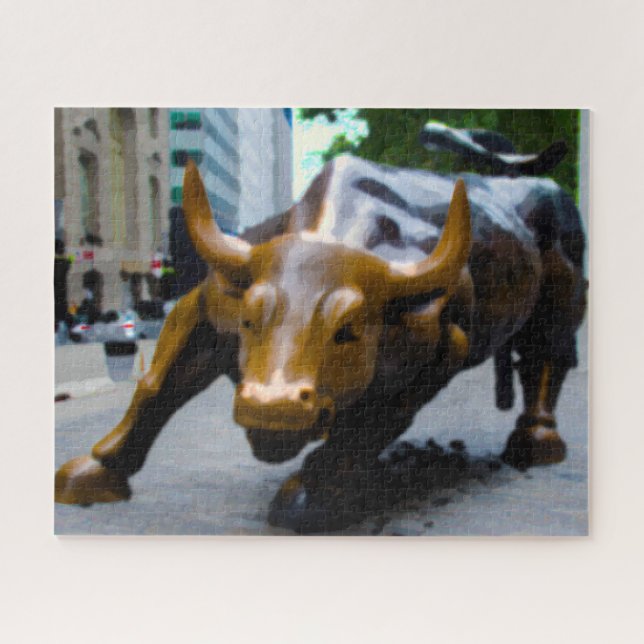 Puzzle Le Taureau de Wall Street New York. (Horizontal)