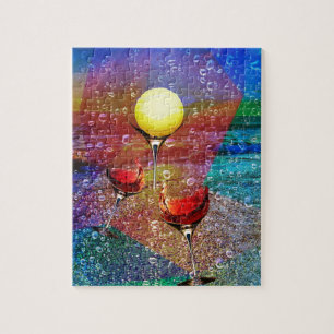 Puzzle Le tennis célèbre dans polychrome