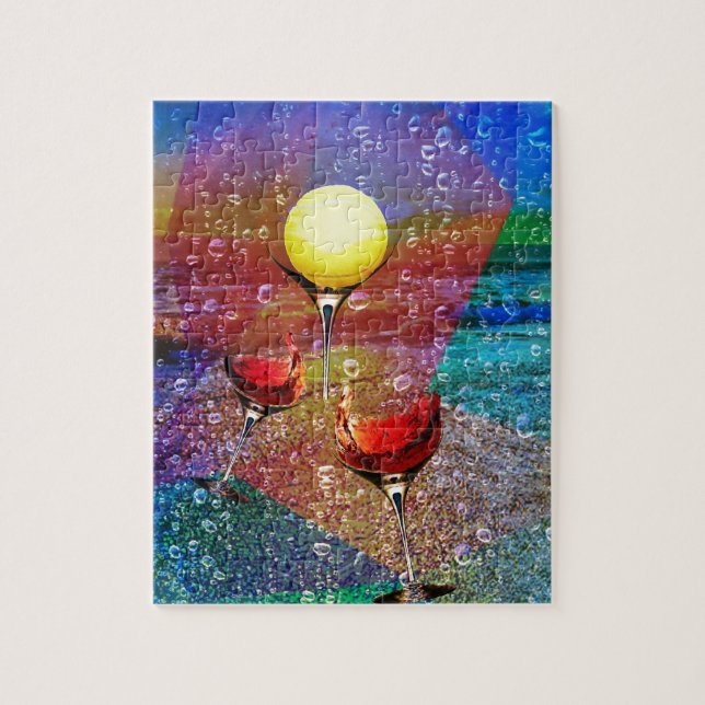 Puzzle Le tennis célèbre dans polychrome (Vertical)