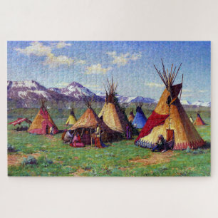 Puzzle Le Tipi de la Médecine Joseph Henry Sharp 1903
