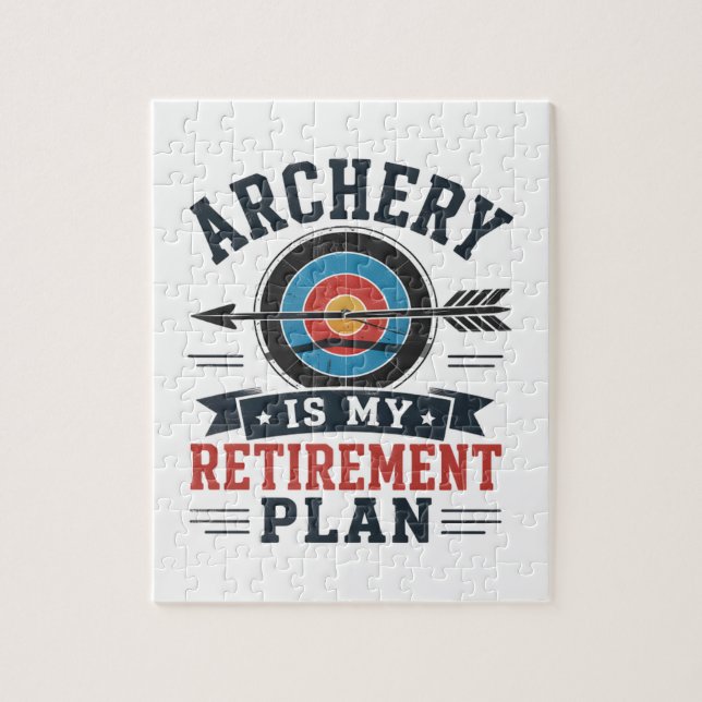 Puzzle Le Tir à l'Arc Est Mon Plan De Retraite Archer (Vertical)