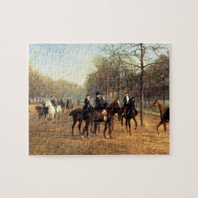 Puzzle Le tour de matin, rangée putréfiée, Hyde Park, (Horizontal)