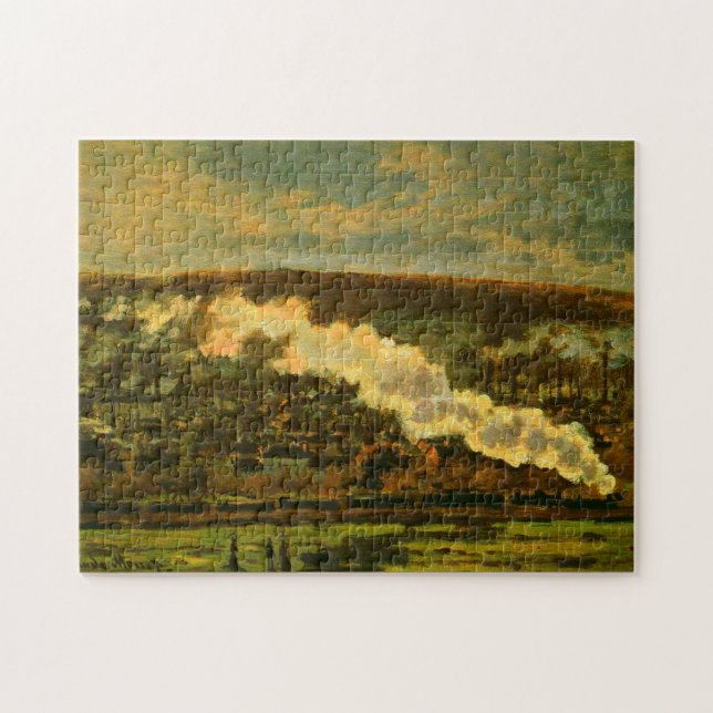 Puzzle Le Train Monet Fine Art (Horizontal)