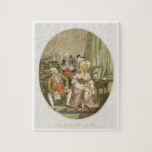 Puzzle Le vestiaire français, gravé par P.W. Tomkins