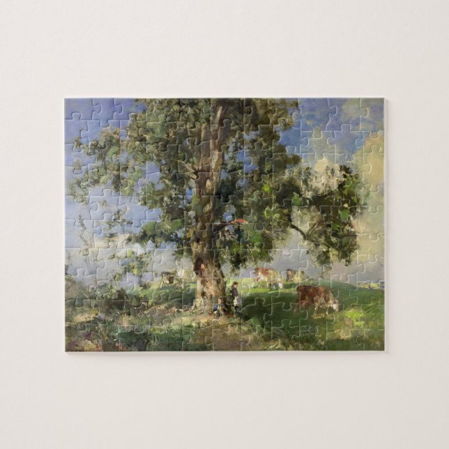 Puzzle Le vieil arbre de cendre (huile sur la toile) (Horizontal)