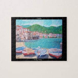 Puzzle Le village de pêche de Cefalu -