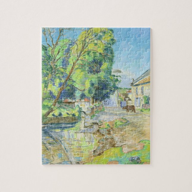 Puzzle Le village (en pastel sur le papier) (Vertical)