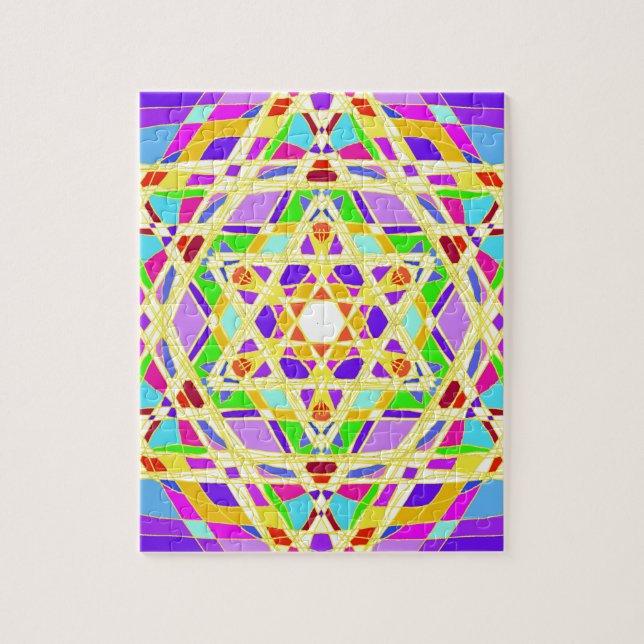 Puzzle Le vitrail. Judaical (Vertical)