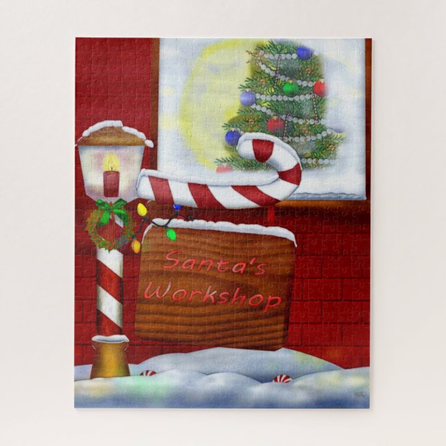 Puzzle Le Whimsey de Noël de l'atelier (Vertical)