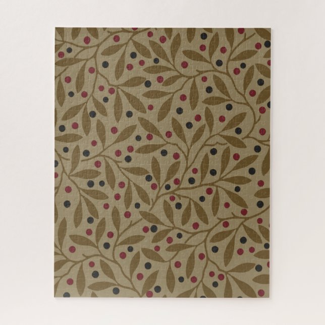 Puzzle Leaf Berry Classique Colorful Art Motif (Vertical)