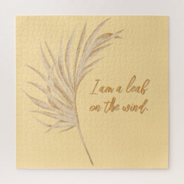 Puzzle leaf on the wind (Vertical)