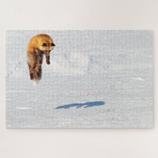 Puzzle Leap Fox | Yukon, Canada (Horizontal)