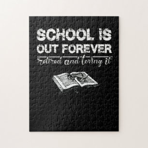 Puzzle L'École Est Sortie Pour Toujours Retraitée Et L'Ai