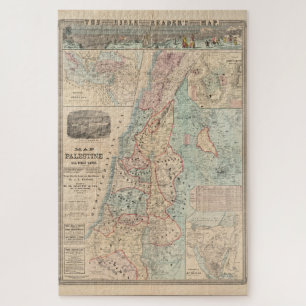 Puzzle Lecteurs de la Bible Palestine Terre Sainte Carte