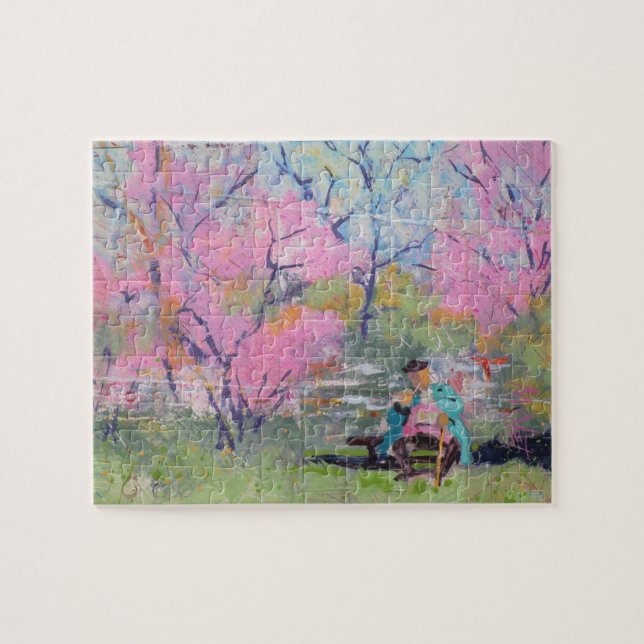 Puzzle Lecture de sa lettre Redbuds / Artiste Larry Lerew (Horizontal)