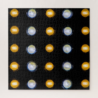 Puzzle LED, fermer l'arrière - plan abstrait.