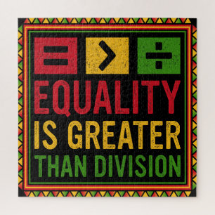 Puzzle L'Égalité Est Plus Grande Que La Division Math His