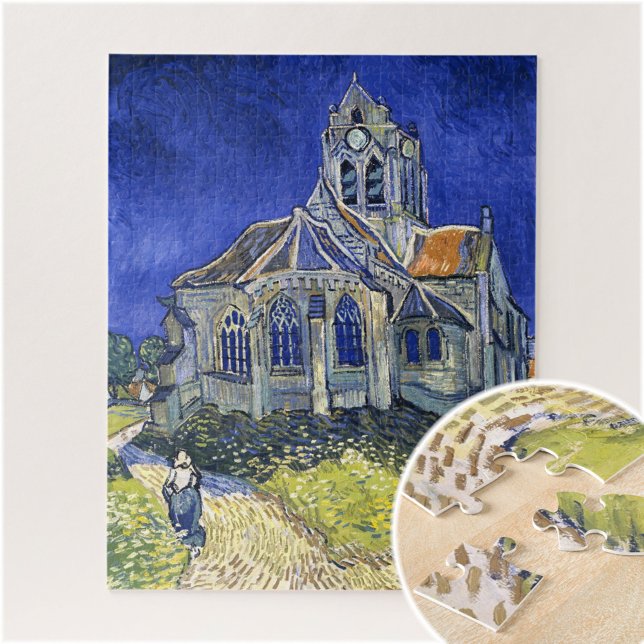 Puzzle L'église d'Auvers, par Vincent Van Gogh (Créateur téléchargé)