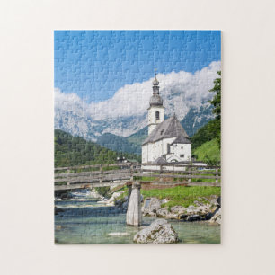Puzzle L'église paroissiale de Ramsau en Bavière, Allem