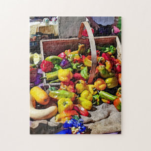 Puzzle Légumes colorés dans un marché agricole