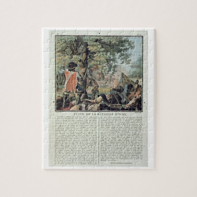 Puzzle Lendemain de la bataille d'Ivry (1590), b gravé (Vertical)