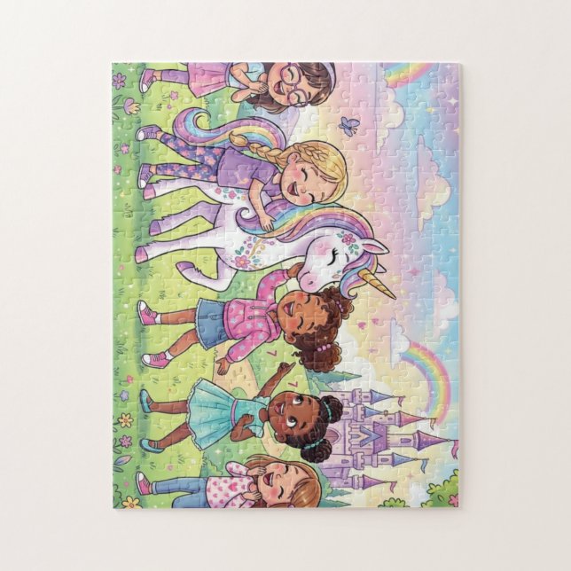 Puzzle L'énigme des amis du château magique (Vertical)