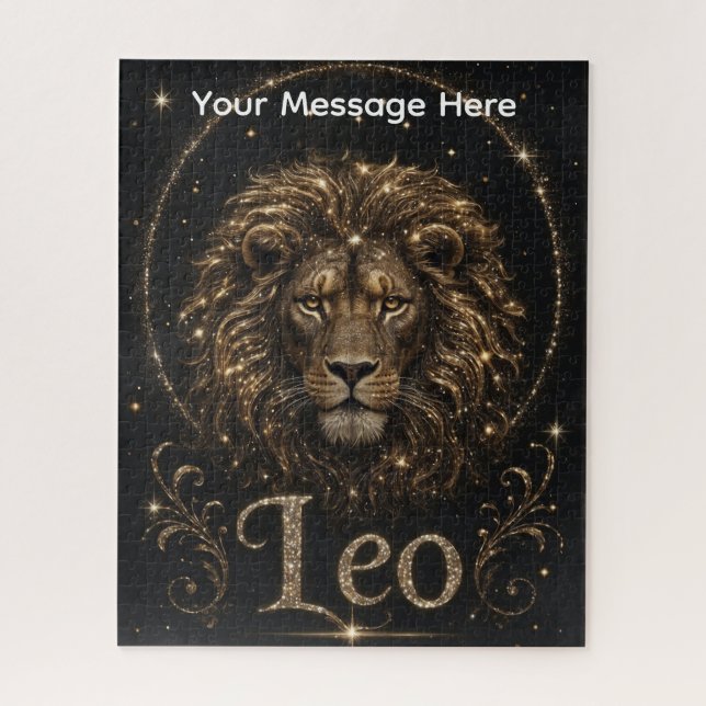 Puzzle Léo : Le Lion Doré du Zodiaque (Vertical)