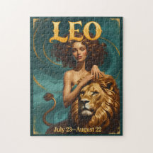 Leo Zodiac Jigsaw Juillet/Août Lion cadeau