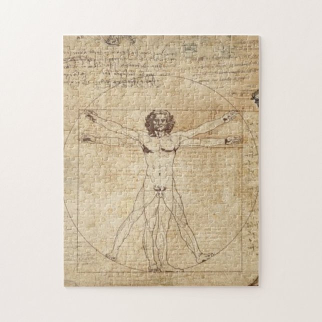 Puzzle Léonard de Vinci L'Homme Vitruvien (Vertical)