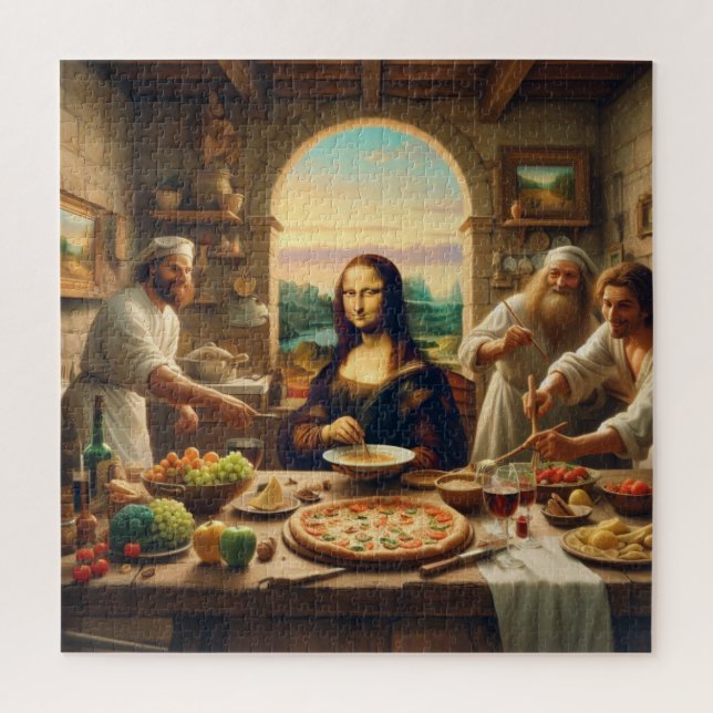 Puzzle Leonardo Da Vinci Divertir Quelques Amis (Vertical)