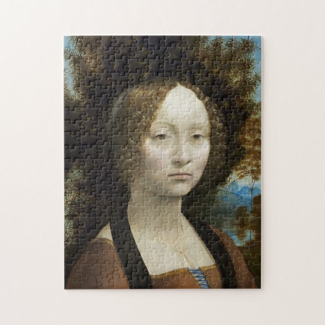 Puzzle Leonardo Da Vinci Ginevra De' Benci Peinture (Vertical)