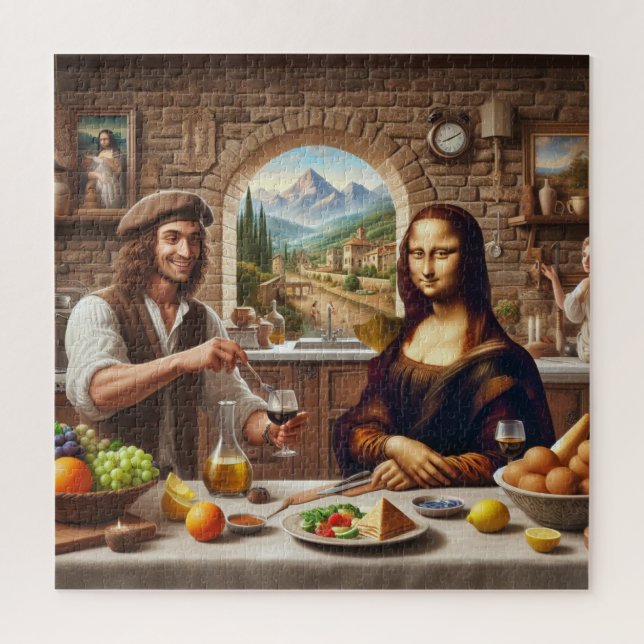 Puzzle Leonardo Dîner Pour Mona Lisa (Vertical)