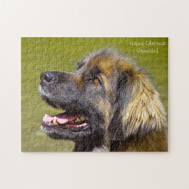 Puzzle Leonberger Dog. (Horizontal)