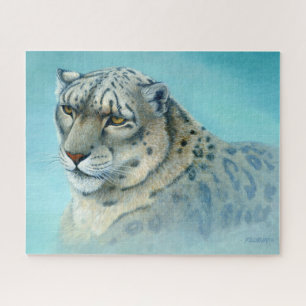Puzzle Léopard des neiges, Peinture acrylique