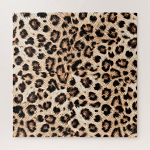 Puzzle Leopard Design Motif : Wild Elegance.