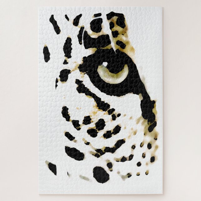 Puzzle Leopard Eye - Animals Art (Vertical)