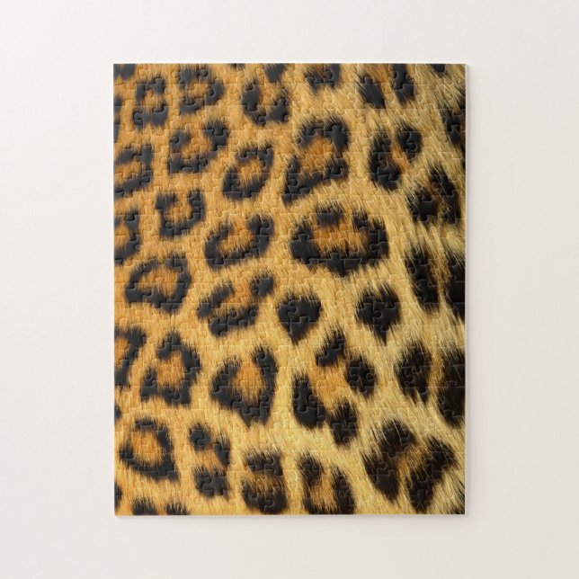 Puzzle Leopard Fur Print (Vertical)