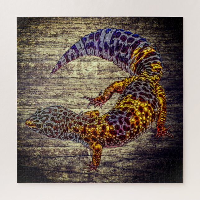 Puzzle Leopard Gecko (Vertical)