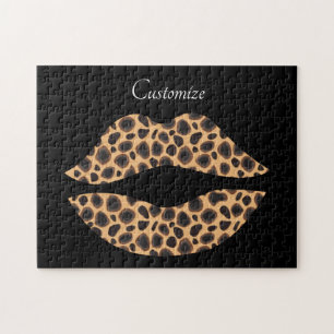 Puzzle Leopard Spots Lipstick Kiss Thunder_Cove