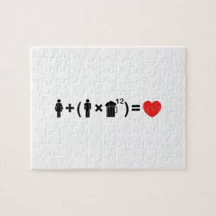 Puzzle L'équation de l'amour pour les hommes
