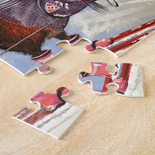 Puzzle L'équipe de ski de Mme Elizabeth (Côté)