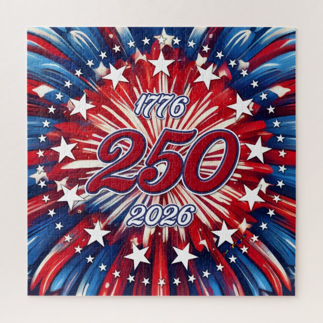 Puzzle Les 250 ans d'Amérique 1776-2026 Feux d'artifice R (Vertical)