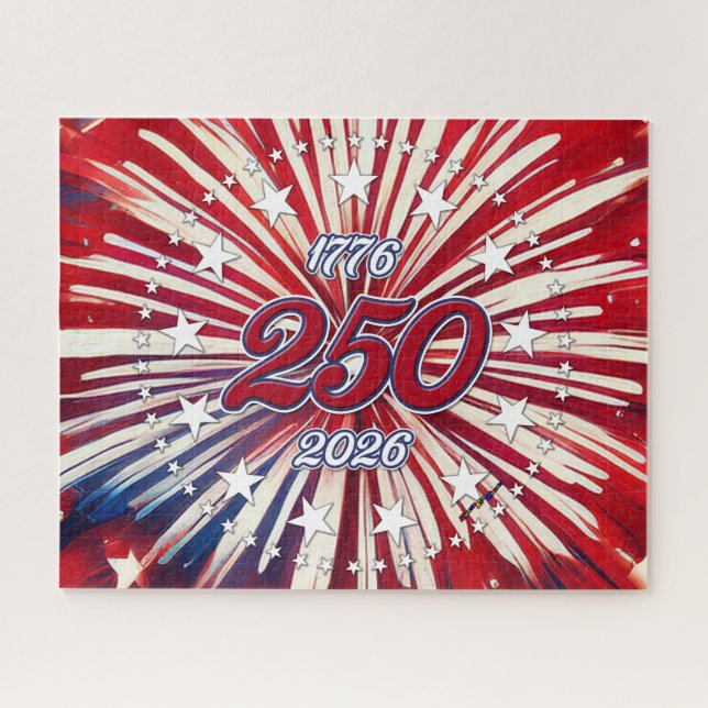 Puzzle Les 250 ans d'Amérique 1776-2026 Feux d'artifice R (Horizontal)
