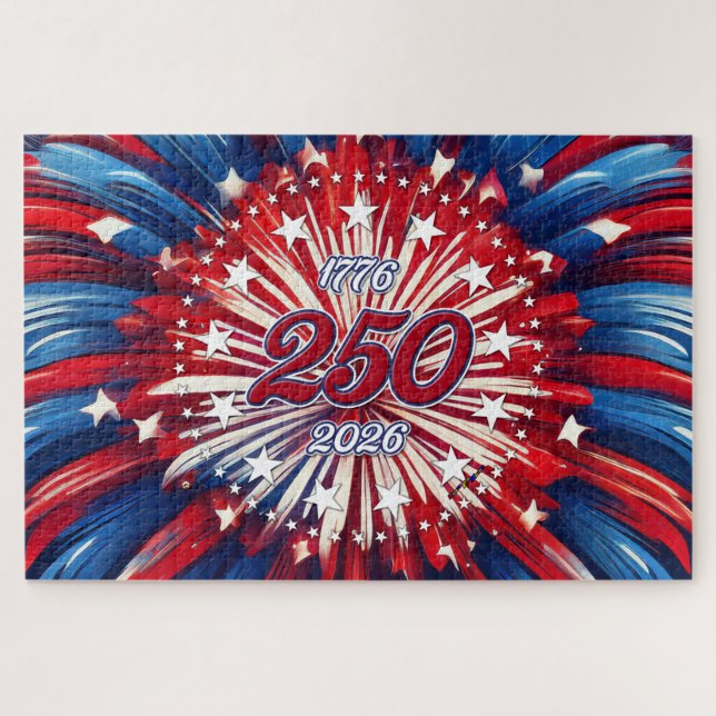 Puzzle Les 250 ans d'Amérique 1776-2026 Feux d'artifice R (Horizontal)