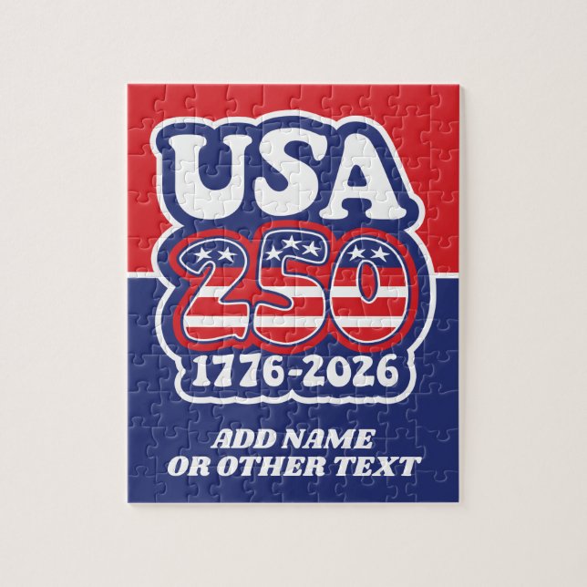 Puzzle Les 250 ans des États-Unis - Groovy USA 250 (Vertical)