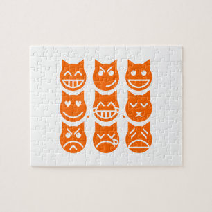 Puzzle Les 9 vies du chat Emoji