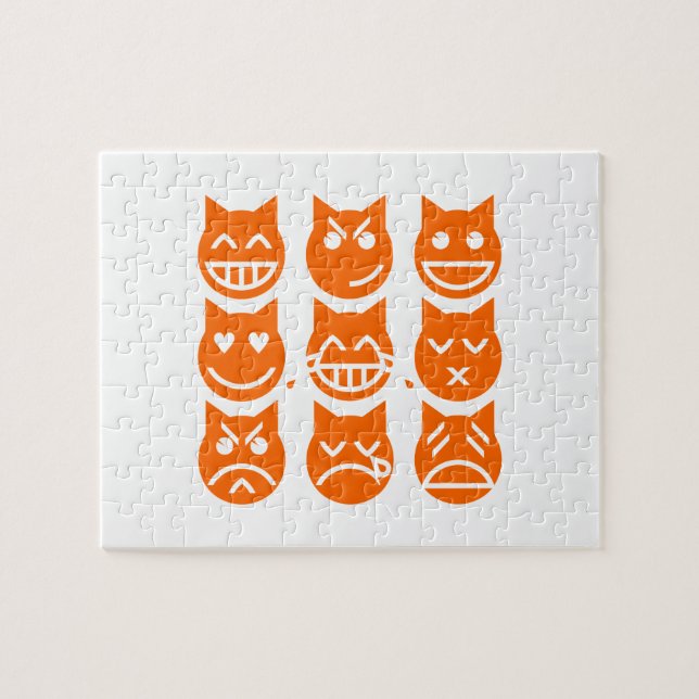 Puzzle Les 9 vies du chat Emoji (Horizontal)